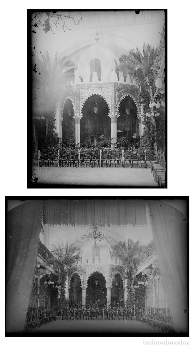 Antique Photography: TEMPLETE POR IDENTIFICAR, 1920'S. 2 CRISTALES NEGATIVOS 13X18CM.