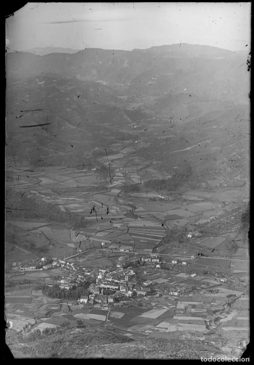 Photographie ancienne: pueblo por identificar, 1920's. Cristal negativo 10x15cm.