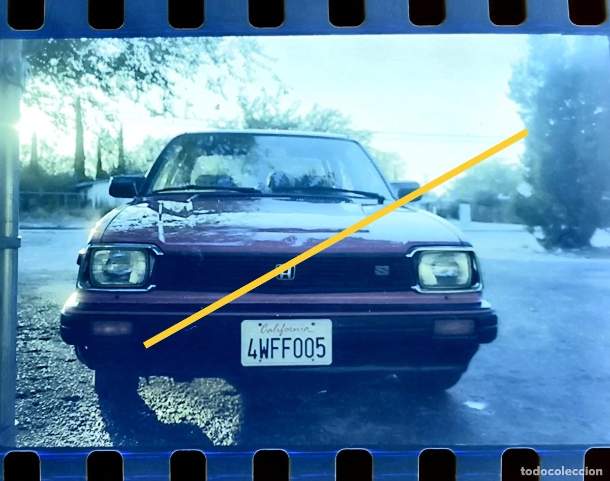 Fotografia antica: Antiguo negativo de fotograf&iacute;a. Coche Honda Civic. A&ntilde;os 80