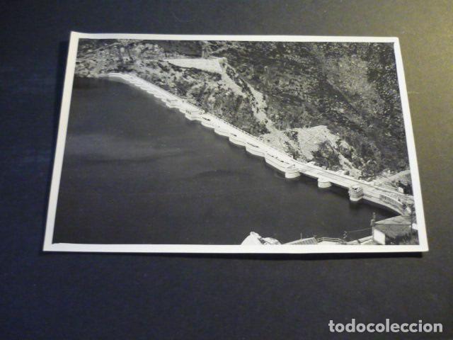 Fotografia antica: EMBALSE DE CHANDREJA ORENSE SALTOS DEL SIL ANTIGUA FOTOGRAFIA 12 X 18 CM