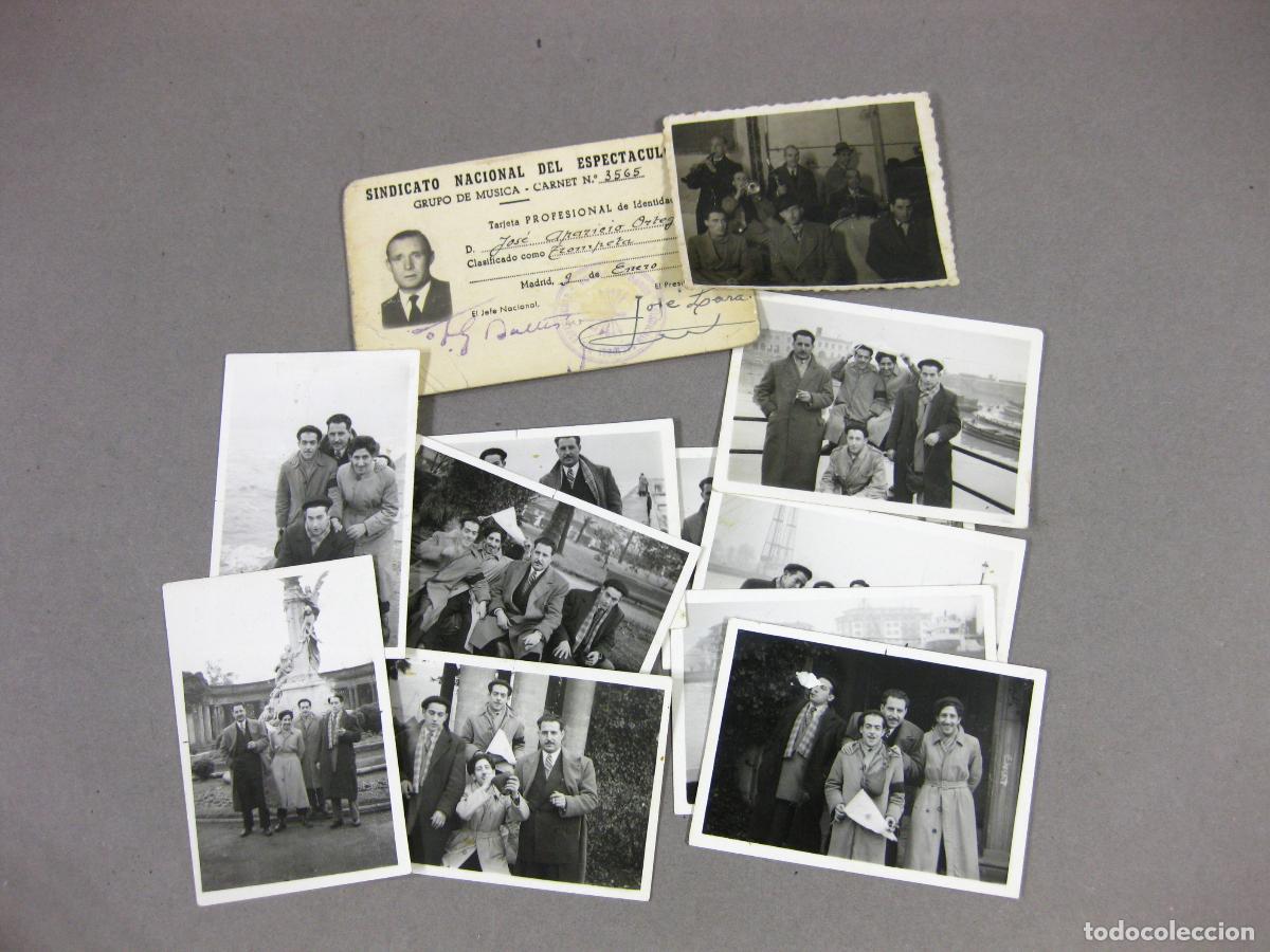 Antique Photography: CARNET Y FOTOGRAF&Iacute;AS DE UNA BANDA DE M&Uacute;SICA DE LOS A&Ntilde;OS 50.