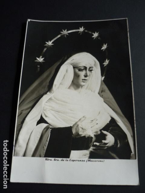Alte Fotografie: SEVILLA SEMANA SANTA NUESTRA SE&Ntilde;ORA DE LA ESPERANZA MACARENA ANTIGUA FOTOGRAFIA 12 X 18 CM
