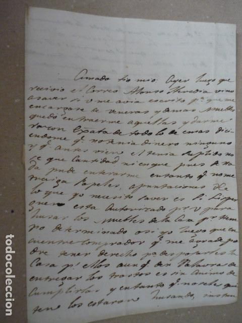 Antique Photography: CARTA H. 1820 CALZADA DE CALATRAVA CIUDAD REAL A CORDOBA PROCESO CONDE CASA REAL DE LA MONEDA