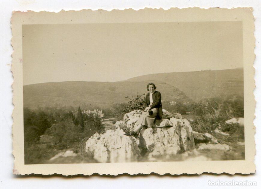 Fotograf&iacute;a antigua: Fotograf&iacute;a de se&ntilde;ora en Las Fraguas, Cantabria, 17/11/1938