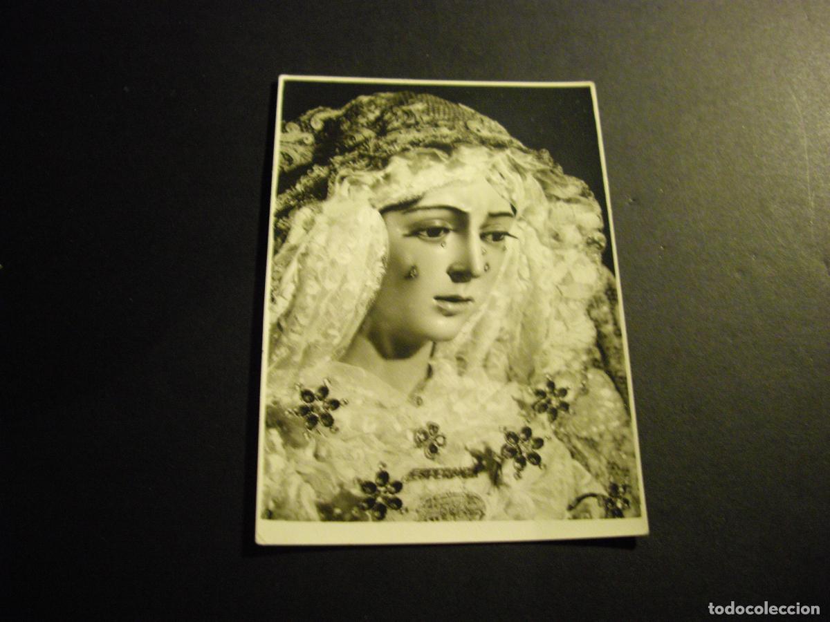 Fotografia antiga: SEVILLA SEMANA SANTA VIRGEN ANTIGUA FOTOGRAFIA GARDI FOTOGRAFO 7 X 10 CM