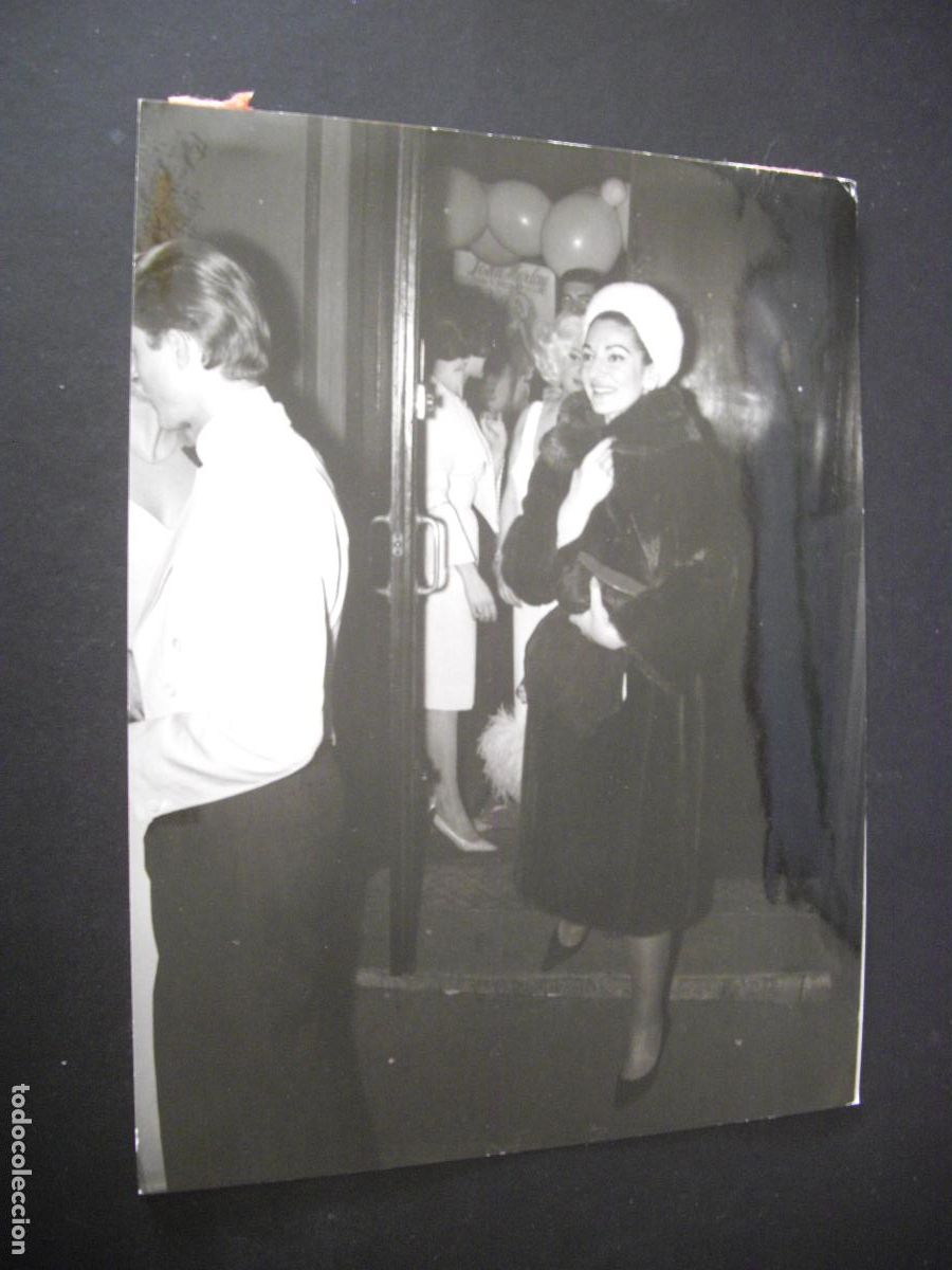 Alte Fotografie: MARIA CALLAS CANTANTE FOTOGRAFIA ORIGINAL 1961 18 X 24 CM