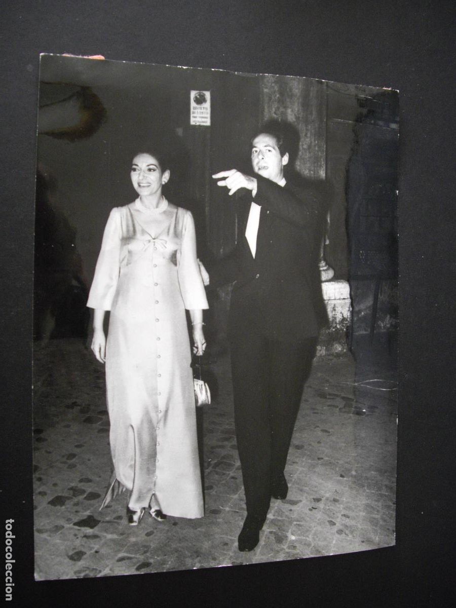 Alte Fotografie: MARIA CALLAS CANTANTE FOTOGRAFIA ORIGINAL 1969 18 X 24 CM
