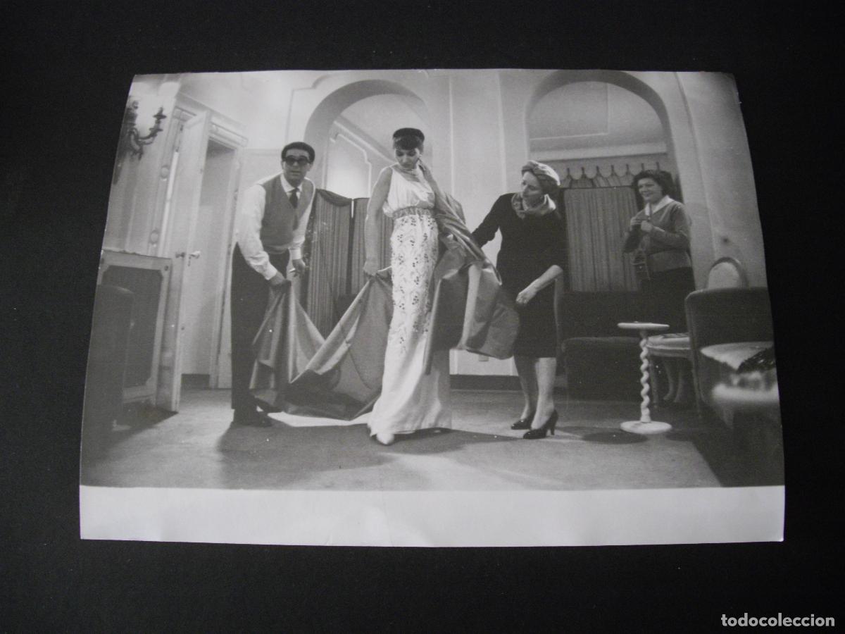 Alte Fotografie: MARIA CALLAS CANTANTE FOTOGRAFIA ORIGINAL 1959 18 X 24 CM