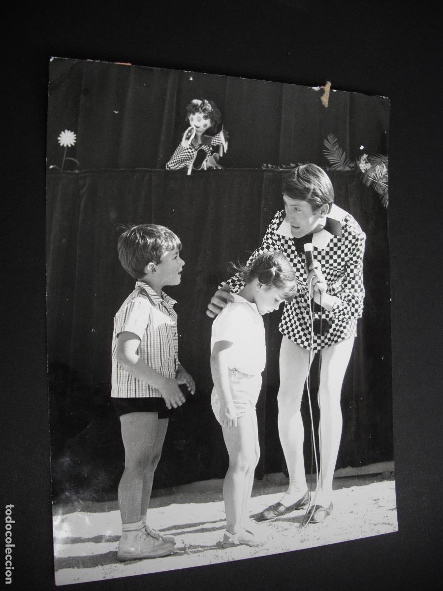 Alte Fotografie: MANUEL GOMEZ ALVAREZ TEATRO POLICHINELA TITERES MARIONETAS FOTOGRAFIA ORIGINAL 18 X 24 CM