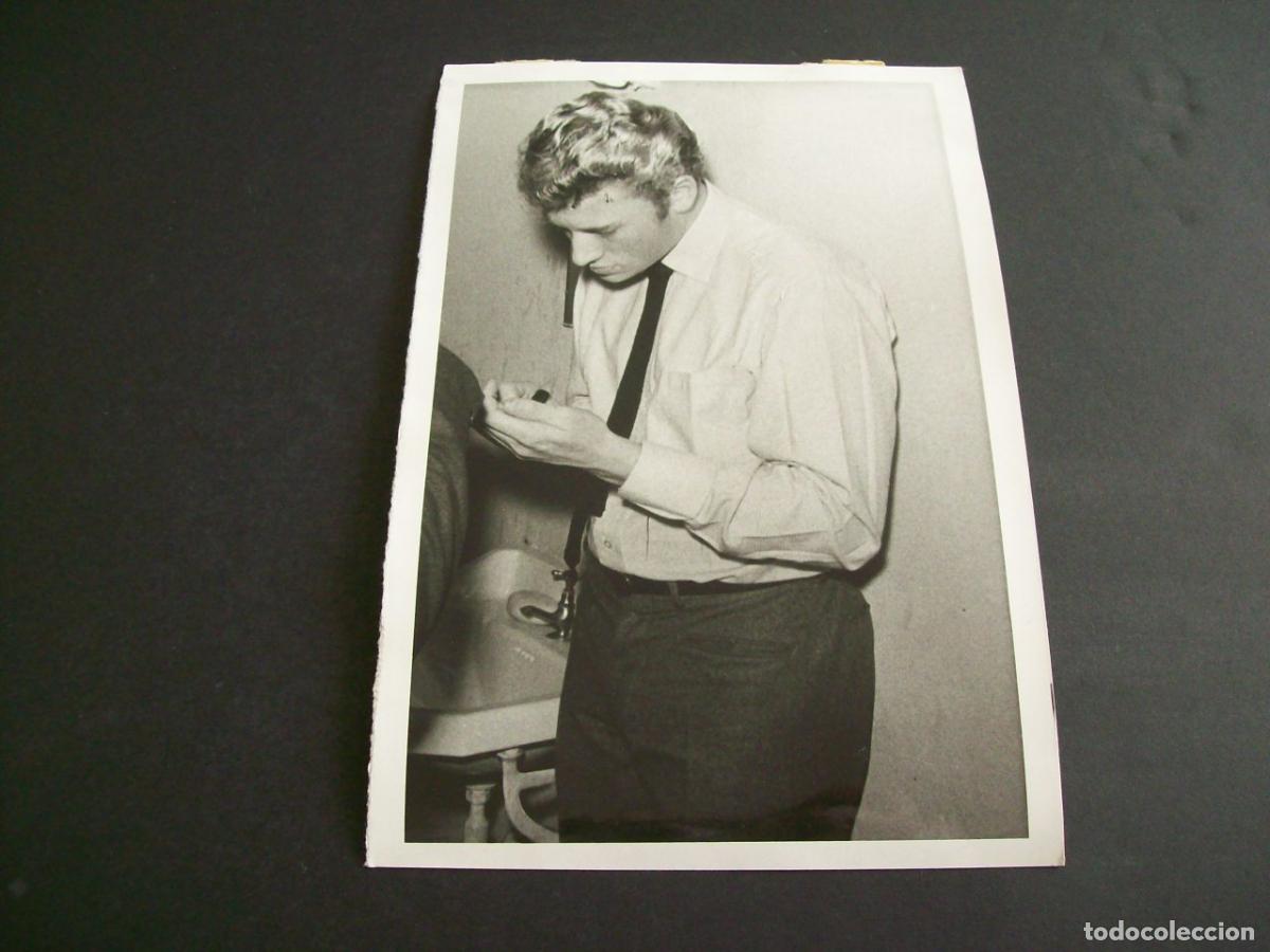 Antique Photography: JHONNY HALLYDAY CANTANTE ROCK AND ROLL FOTOGRAFIA ANTIGUA ORIGINAL A&Ntilde;OS 60 13 X 18 CMTS