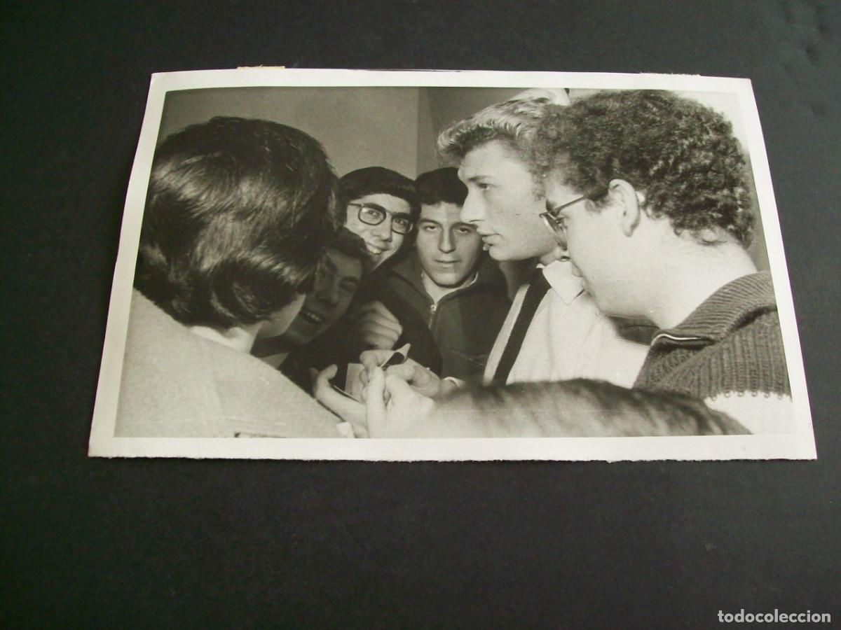 Antique Photography: JHONNY HALLYDAY CANTANTE ROCK AND ROLL FOTOGRAFIA ANTIGUA ORIGINAL A&Ntilde;OS 60 13 X 18 CMTS