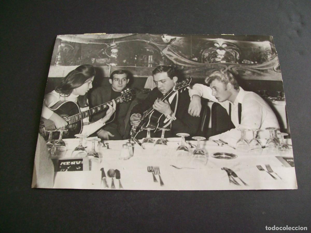 Antique Photography: JHONNY HALLYDAY CANTANTE ROCK AND ROLL FOTOGRAFIA ANTIGUA ORIGINAL A&Ntilde;OS 60 13 X 18 CMTS