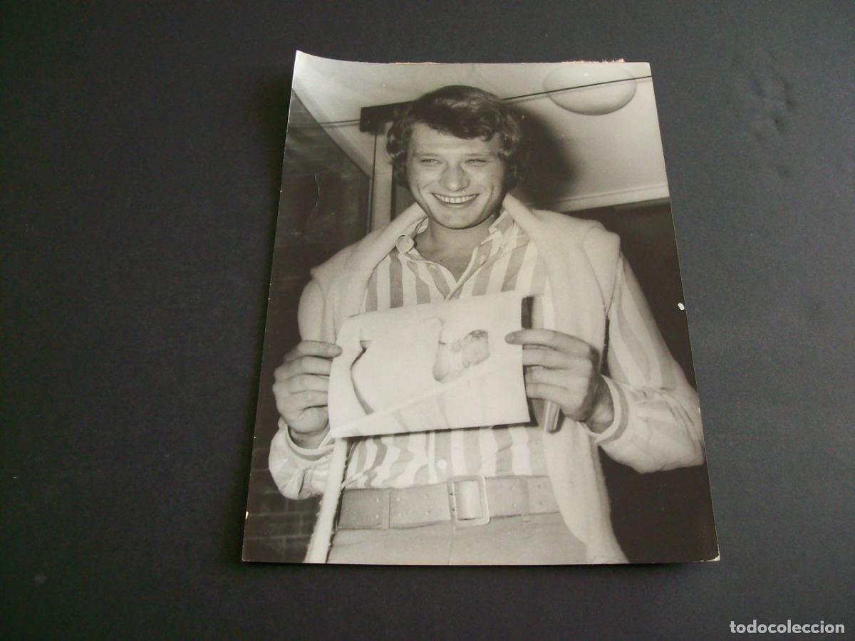 Fotografia antica: JHONNY HALLYDAY CANTANTE ROCK AND ROLL FOTOGRAFIA ANTIGUA ORIGINAL A&Ntilde;OS 60 13 X 18 CMTS