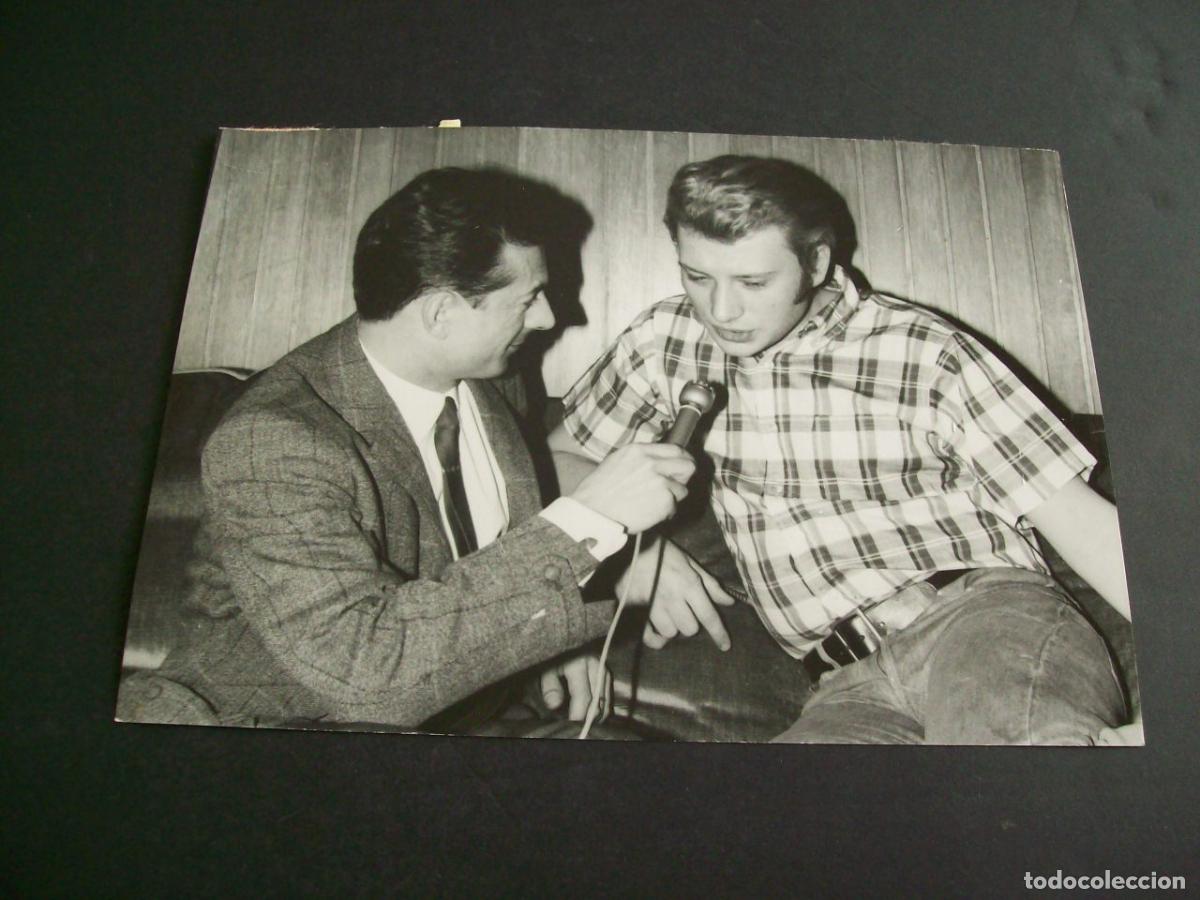 Fotografia antica: JHONNY HALLYDAY CANTANTE ROCK AND ROLL FOTOGRAFIA ANTIGUA ORIGINAL A&Ntilde;OS 60 13 X 18 CMTS