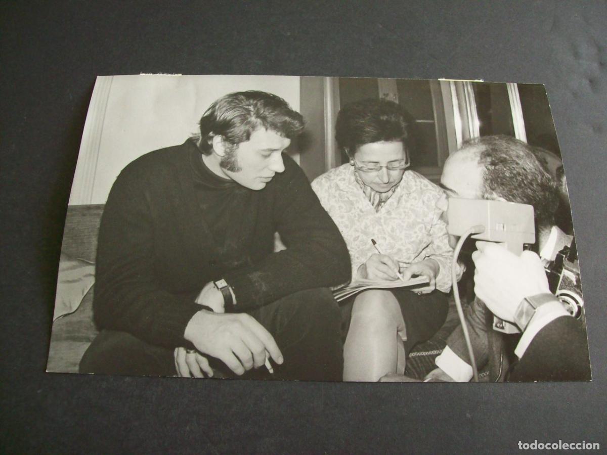 Fotografia antica: JHONNY HALLYDAY CANTANTE ROCK AND ROLL FOTOGRAFIA ANTIGUA ORIGINAL A&Ntilde;OS 60 13 X 18 CMTS