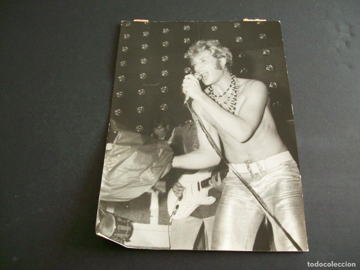 Fotografia antica: JHONNY HALLYDAY CANTANTE ROCK AND ROLL FOTOGRAFIA ANTIGUA ORIGINAL A&Ntilde;OS 60 13 X 18 CMTS