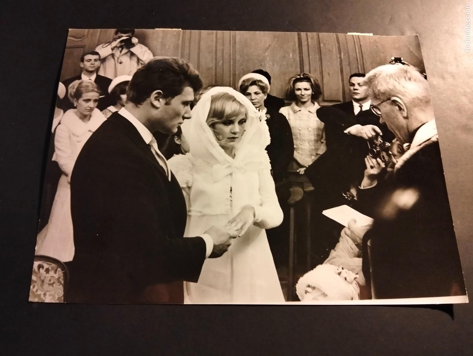 Fotografia antiga: JHONNY HALLYDAY CANTANTE ROCK ROLL SILVIE VARTAN FOTOGRAFIA ANTIGUA ORIGINAL A&Ntilde;OS 60 24 X 18 CMTS
