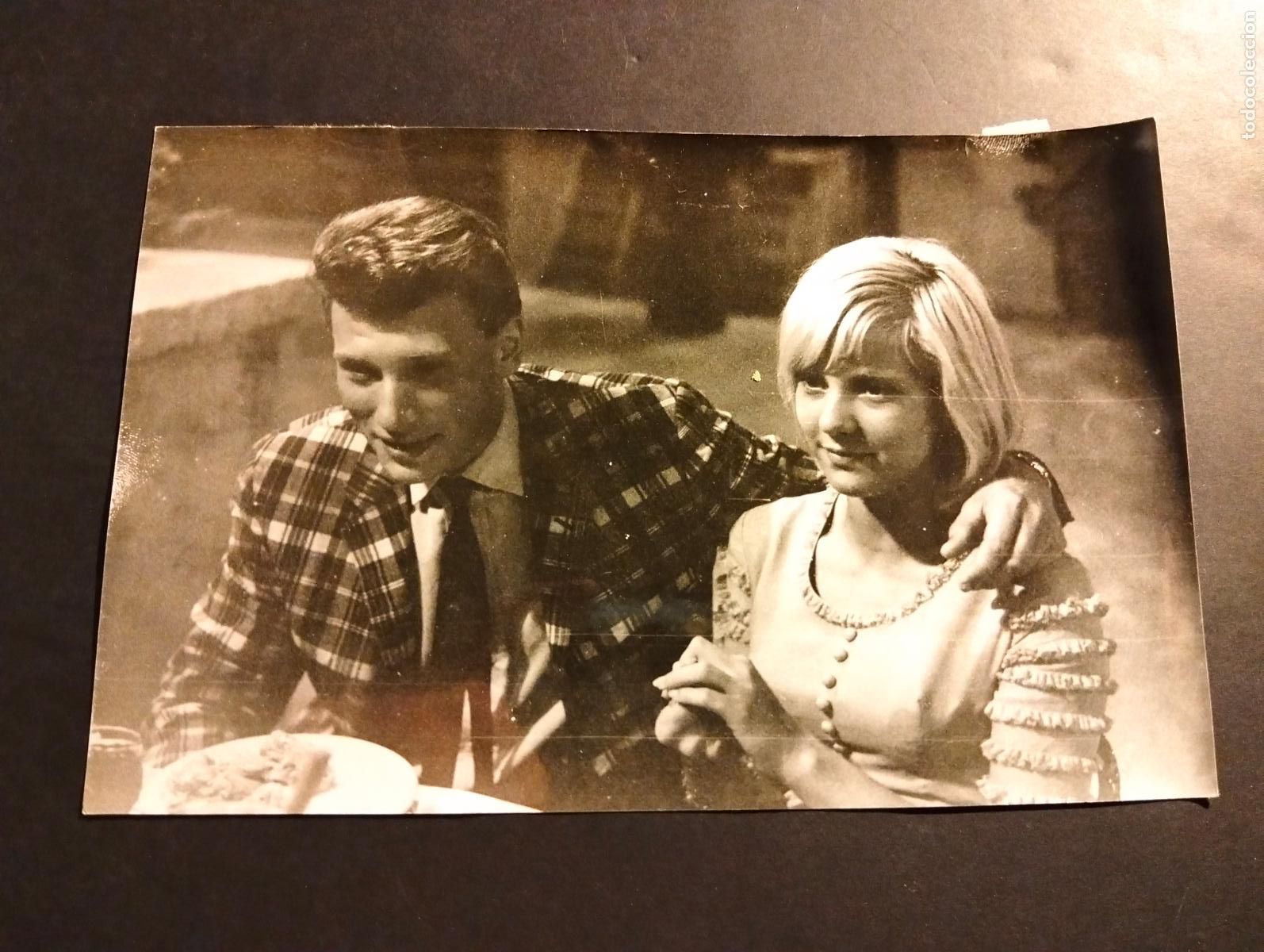 Fotografia antica: JHONNY HALLYDAY CANTANTE ROCK ROLL SILVIE VARTAN FOTOGRAFIA ANTIGUA ORIGINAL A&Ntilde;OS 60 13 X 18 CMTS