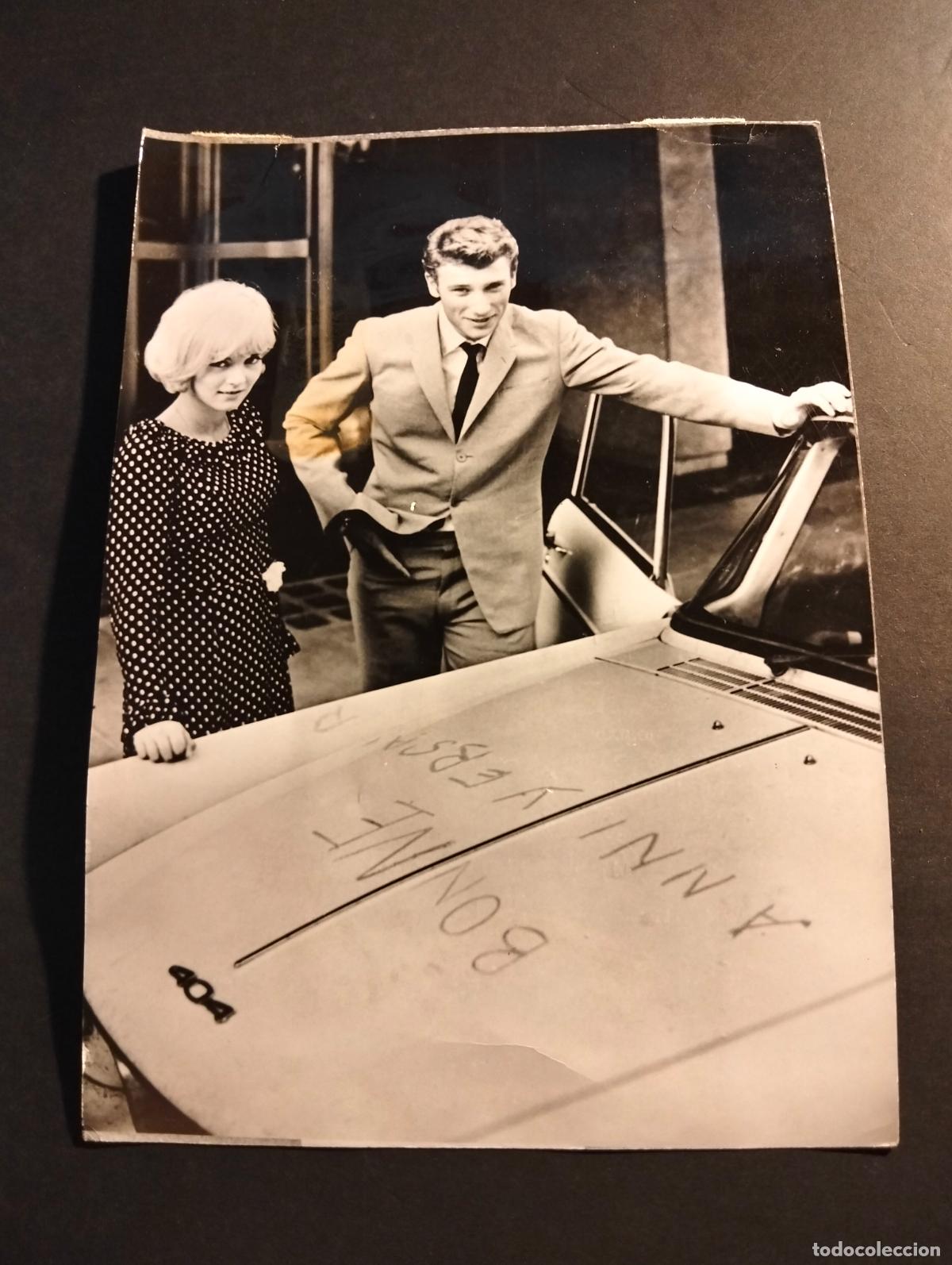 Fotografia antica: JHONNY HALLYDAY CANTANTE ROCK ROLL SILVIE VARTAN FOTOGRAFIA ANTIGUA ORIGINAL A&Ntilde;OS 60 13 X 18 CMTS