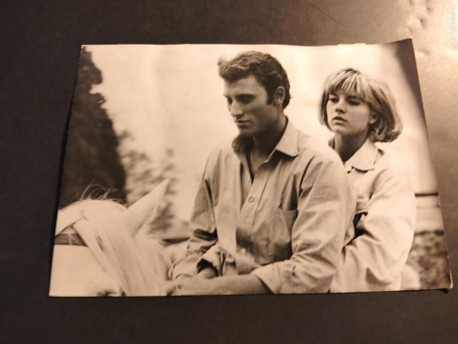 Antique Photography: JHONNY HALLYDAY CANTANTE ROCK ROLL SILVIE VARTAN FOTOGRAFIA ANTIGUA ORIGINAL A&Ntilde;OS 60 13 X 18 CMTS