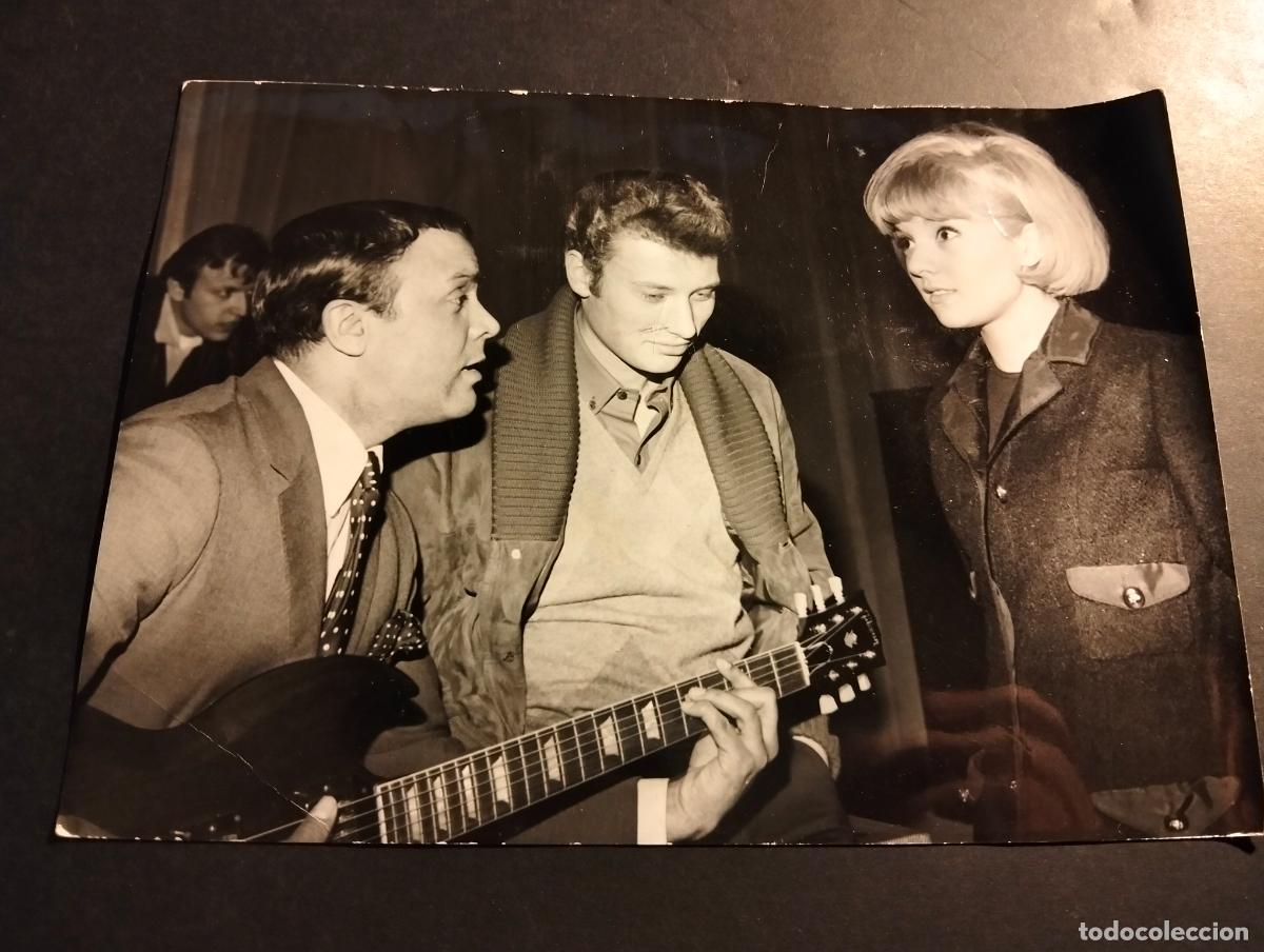 Antique Photography: JHONNY HALLYDAY CANTANTE ROCK ROLL SILVIE VARTAN FOTOGRAFIA ANTIGUA ORIGINAL A&Ntilde;OS 60 13 X 18 CMTS