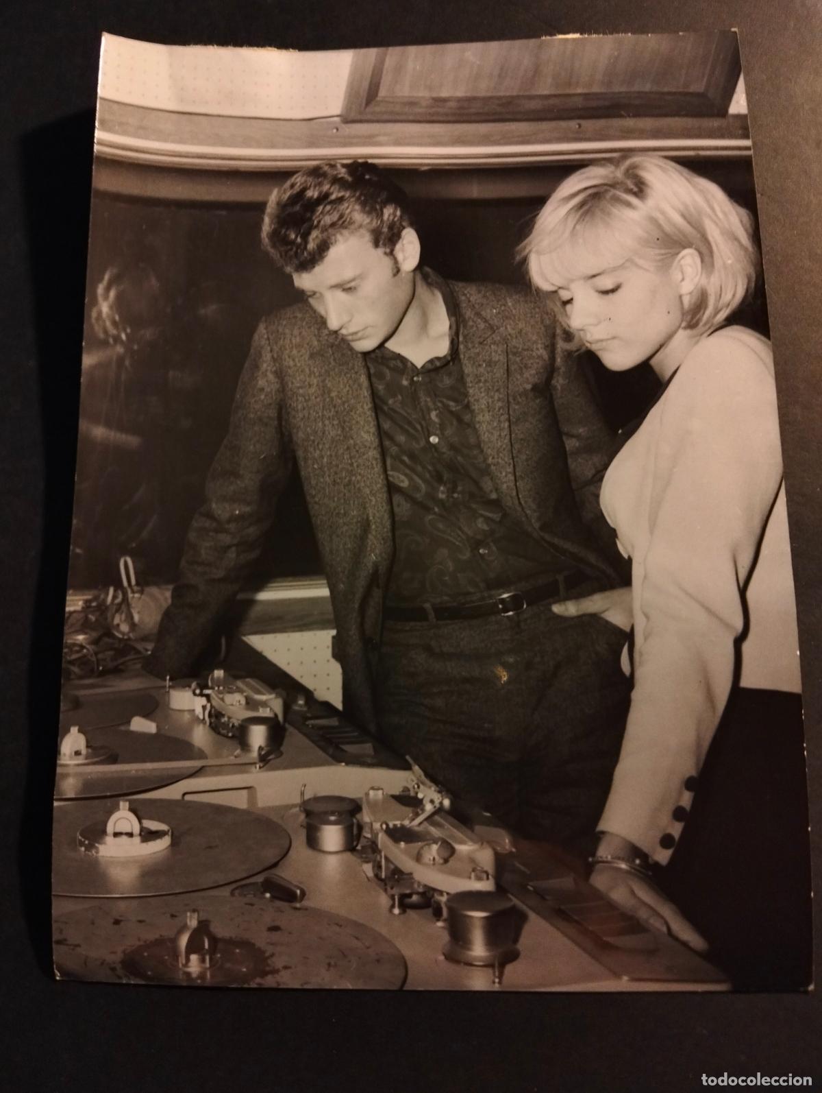 Antique Photography: JHONNY HALLYDAY CANTANTE ROCK ROLL SILVIE VARTAN FOTOGRAFIA ANTIGUA ORIGINAL A&Ntilde;OS 60 13 X 18 CMTS