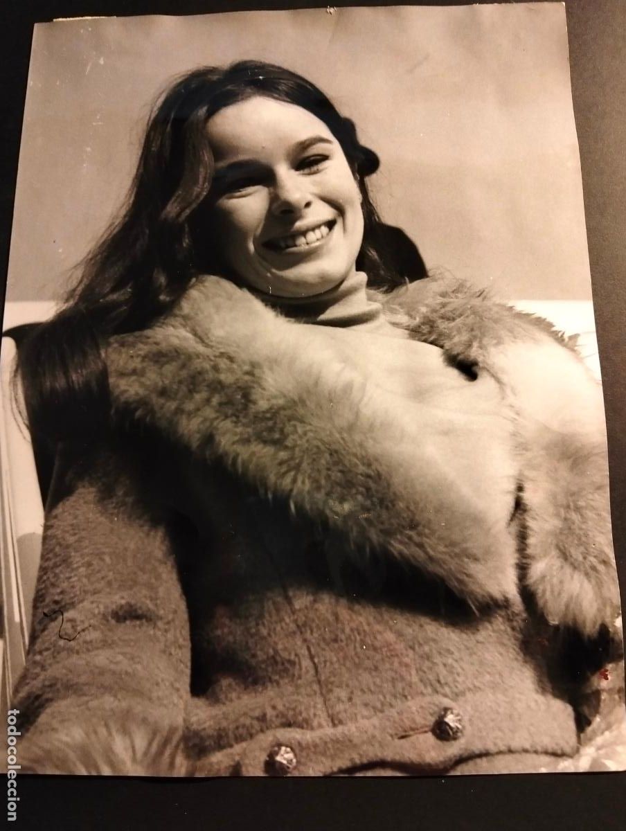 Fotograf&iacute;a antigua: GERALDINE CHAPLIN ACTRIZ FOTOGRAFIA ANTIGUA ORIGINAL A&Ntilde;OS 60 24 X 18 CMTS