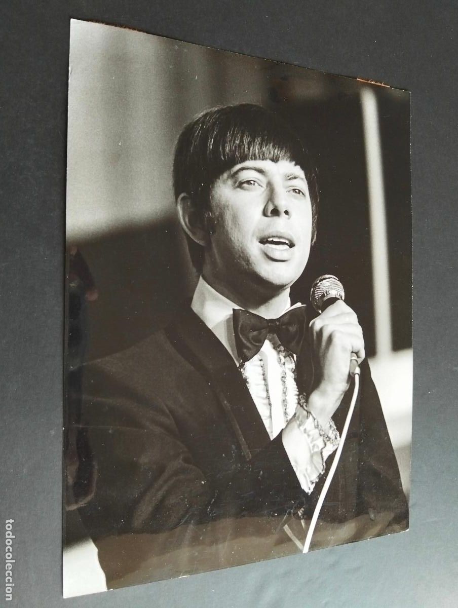 Antique Photography: BOBBY GOLDSBORO CANTANTE FOTOGRAFIA ANTIGUA ORIGINAL 18 X 24 CM