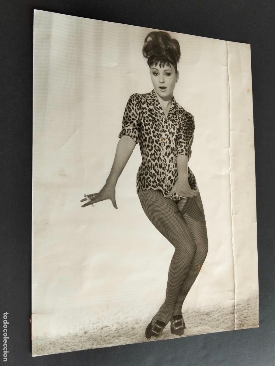 Fotografia antica: MARUJITA DIAZ ACTRIZ FOTOGRAFIA ANTIGUA ORIGINAL A&Ntilde;OS 60 18 X 24 CM