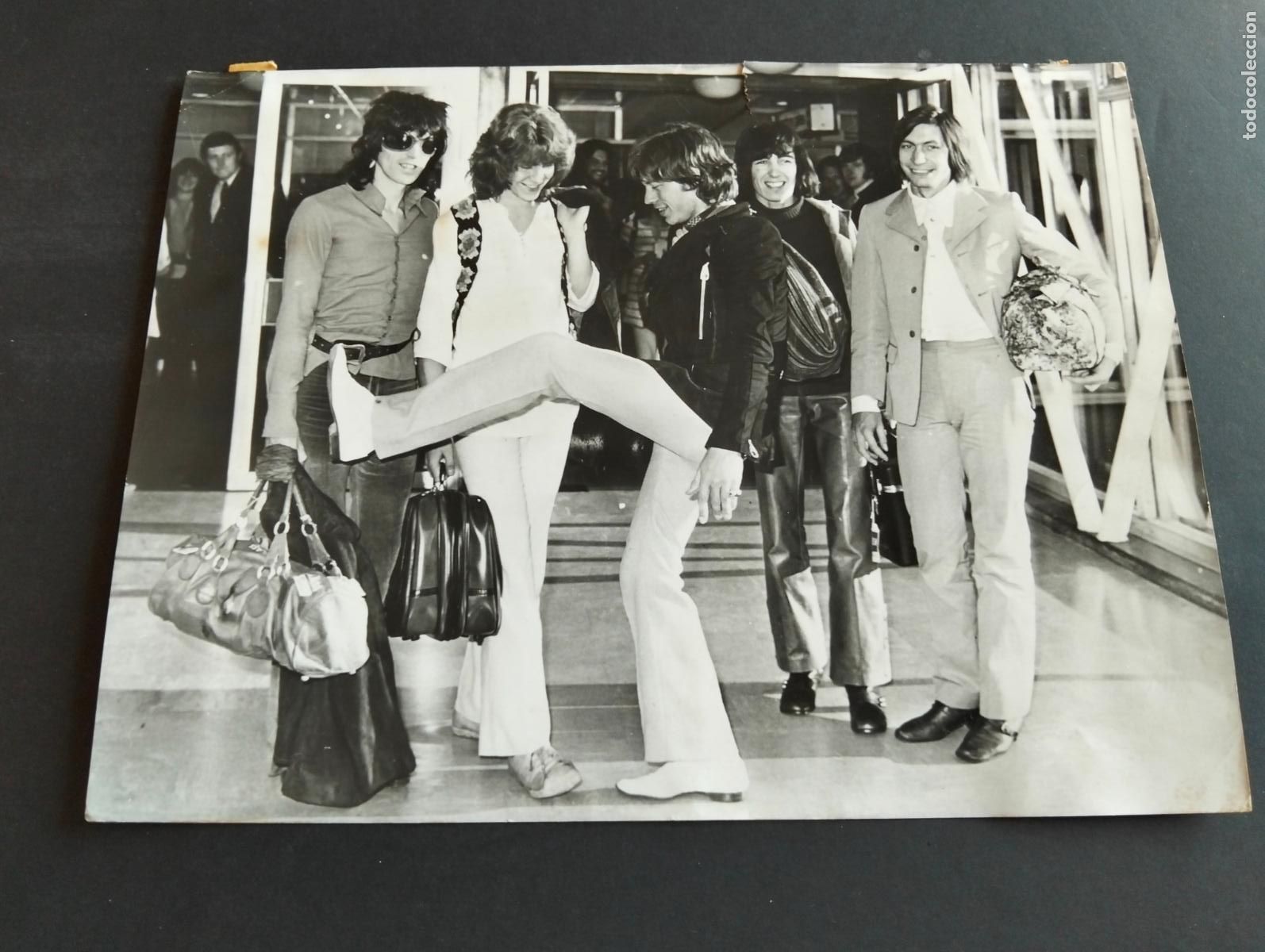 Fotograf&iacute;a antigua: LOS ROLLING STONES ANTIGUA FOTOGRAFIA ORIGINAL 24 X 17 CM