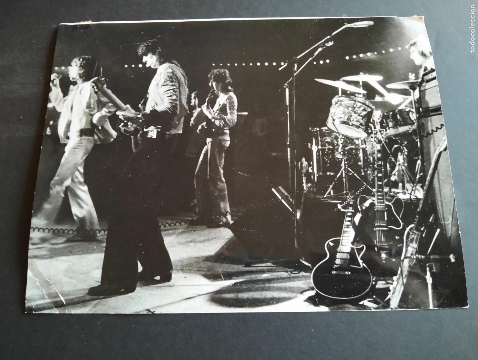 Fotograf&iacute;a antigua: LOS ROLLING STONES ANTIGUA FOTOGRAFIA ORIGINAL 24 X 17 CM