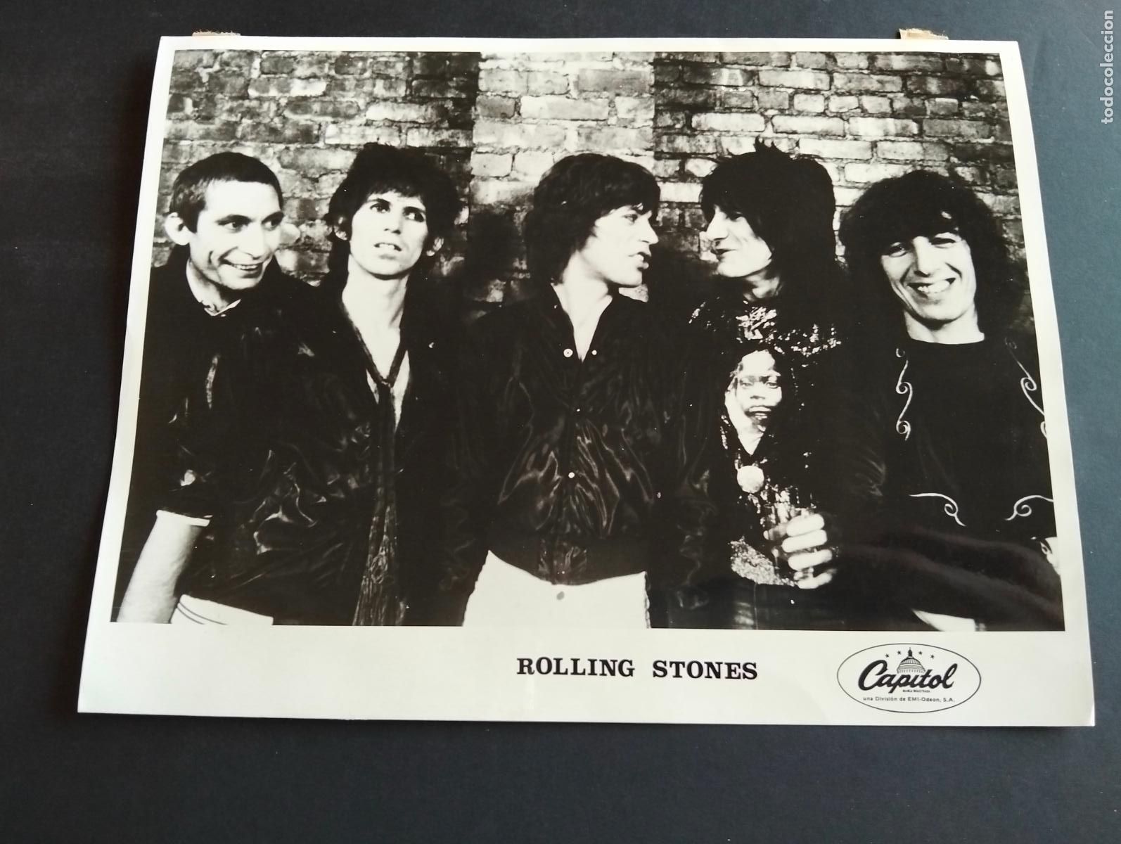 Fotograf&iacute;a antigua: LOS ROLLING STONES ANTIGUA FOTOGRAFIA ORIGINAL 24 X 17 CM