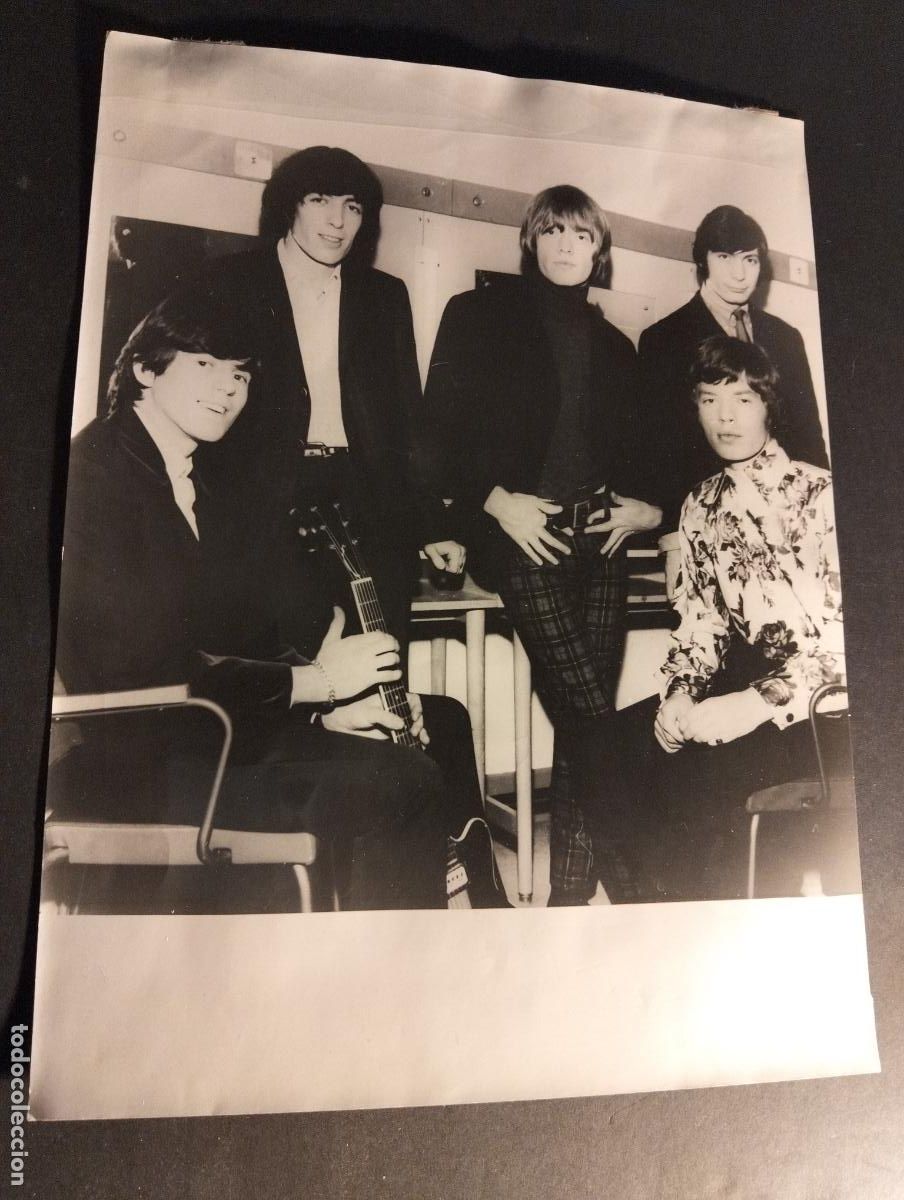Fotograf&iacute;a antigua: LOS ROLLING STONES ANTIGUA FOTOGRAFIA ORIGINAL 18 X 24 CM