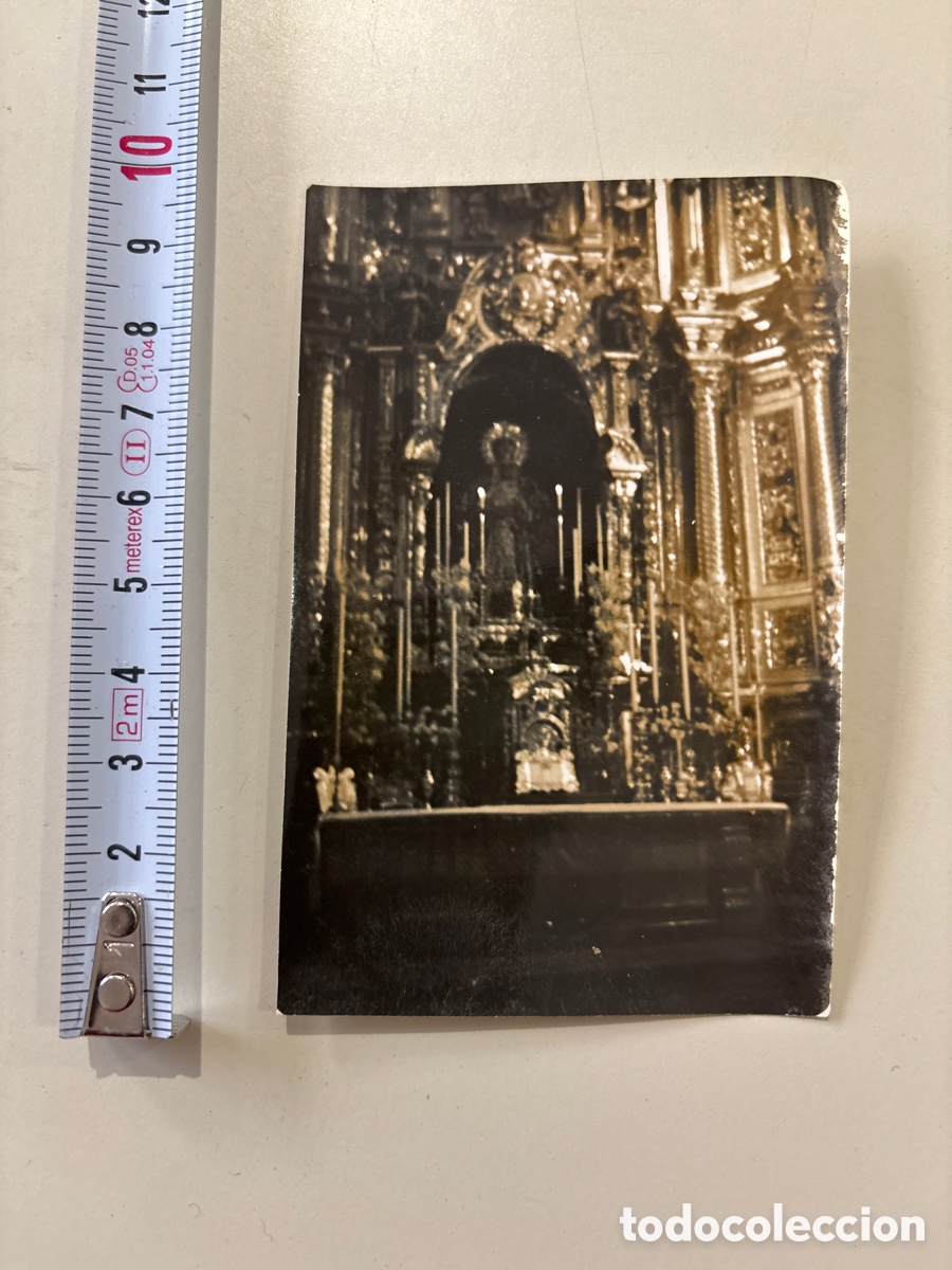 Fotograf&iacute;a antigua: FOTO. SEVILLA. RETABLO, ALTAR E IMAGEN VIRGEN MACARENA. FOT&Oacute;GRAFO?. 3 MAYO 1953.