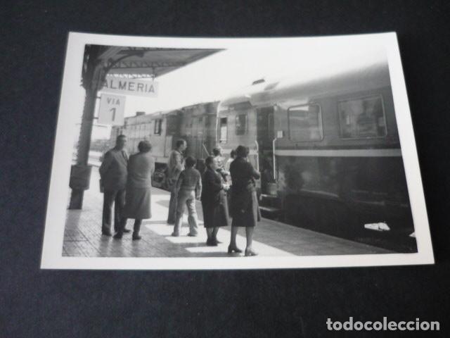 Fotograf&iacute;a antigua: ALMERIA ESTACION DEL FERROCARRIL ANTIGUA FOTOGRAFIA 7,8 X 11 CM