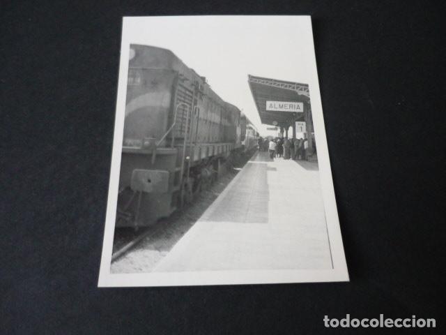 Fotograf&iacute;a antigua: ALMERIA ESTACION DEL FERROCARRIL ANTIGUA FOTOGRAFIA 7,8 X 11 CM