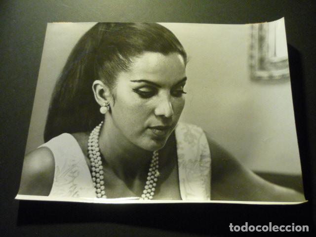 Photographie ancienne: MARIA ROSA BAILARINA ANTIGUA FOTOGRAFIA ORIGINAL A&Ntilde;OS 60 18 X 24 CM