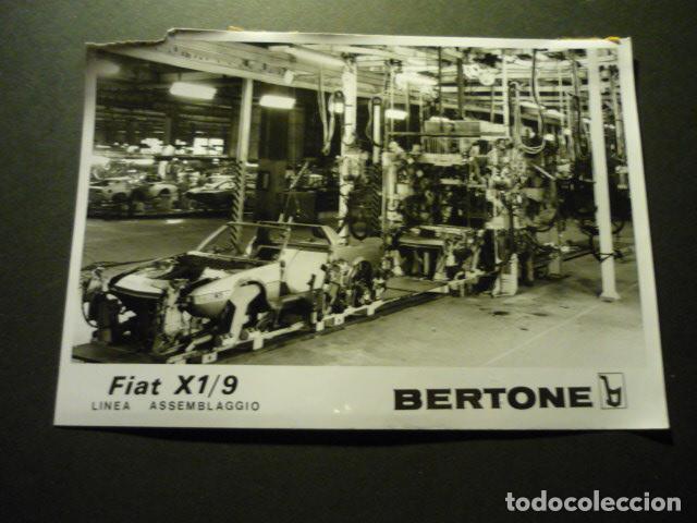 Fotograf&iacute;a antigua: FABRICA DE AUTOMOVILES FIAT BERTONE MIRAFIORI ITALIA ANTIGUA FOTOGRAFIA ORIGINAL 18 X 13 CM