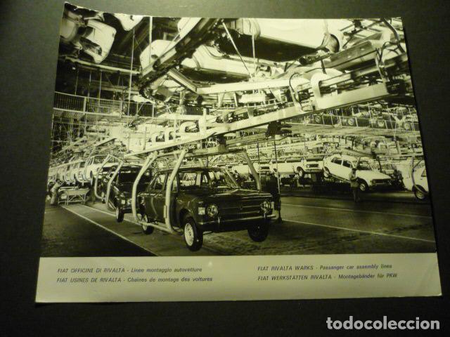 Fotograf&iacute;a antigua: FABRICA DE AUTOMOVILES FIAT RIVALTA ITALIA ANTIGUA FOTOGRAFIA ORIGINAL 18 X 24 CM