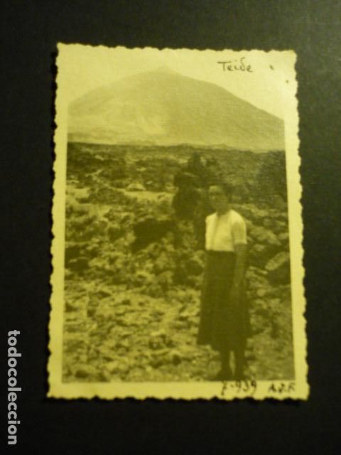 Fotograf&iacute;a antigua: TENERIFE EN EL TEIDE ANTIGUA FOTOGRAFIA 1939 6 X 8,5 CM