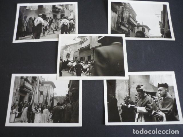Antique Photography: SANTO DOMINGO DE LA CALZADA LA RIOJA PROCESION 5 FOTOGRAFIAS Y 4 NEGATIVOS 6,5 X 9 CM
