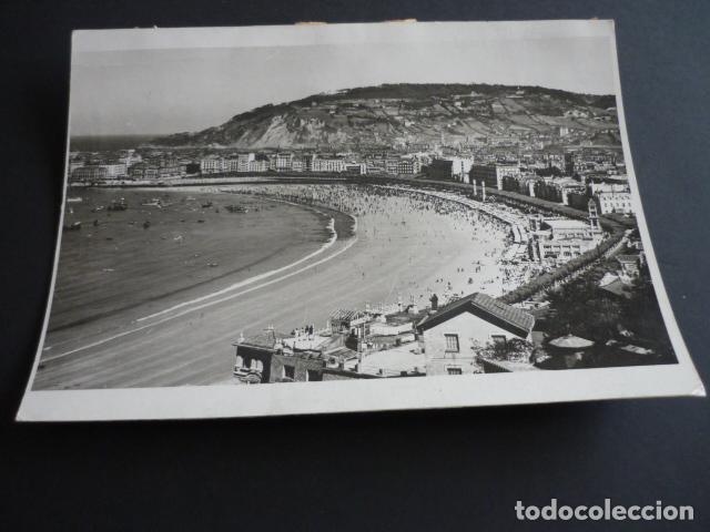 Fotograf&iacute;a antigua: SAN SEBASTIAN VISTA ANTIGUA FOTOGRAFIA 24,5 X 18 CM