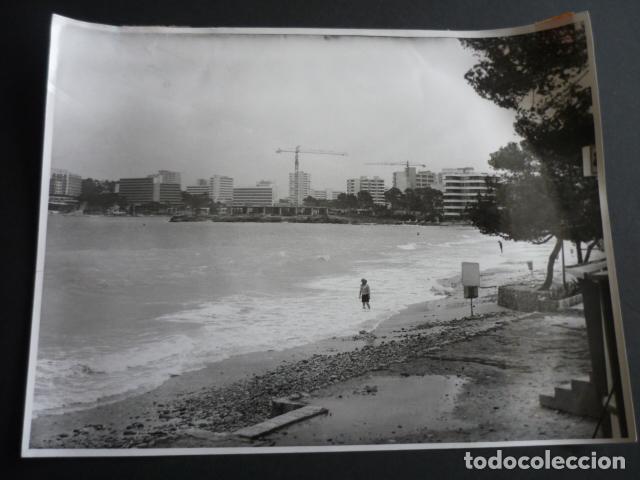 Fotograf&iacute;a antigua: PALMA DE MALLORCA VISTA PARCIAL ANTIGUA FOTOGRAFIA 18 X 24 CM