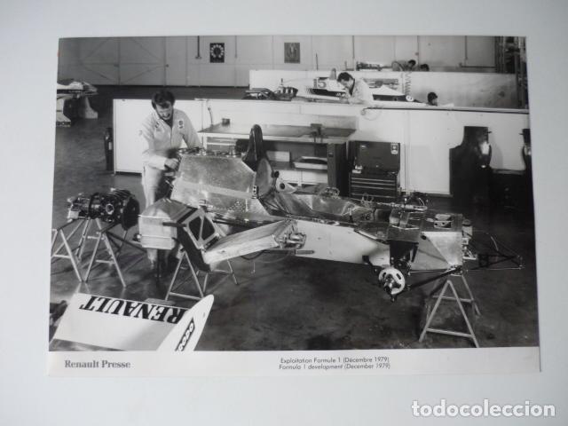 Fotograf&iacute;a antigua: FABRICA DE AUTOMOVILES SPORT DE RENAULT ANTIGUA FOTOGRAFIA 29,5 X 21 CM