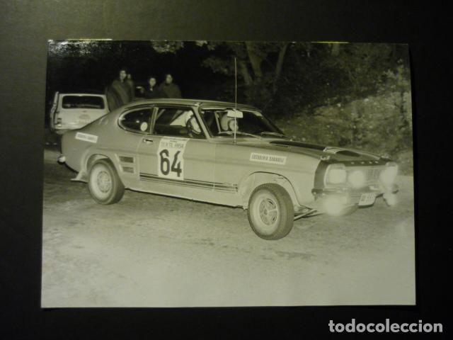 Fotograf&iacute;a antigua: AUTOMOVILISMO V RALLYE DE LA LANA CATALU&Ntilde;A 1972 FIDEL RIBA ANTIGUA FOTOGRAFIA 13 X 18 CM