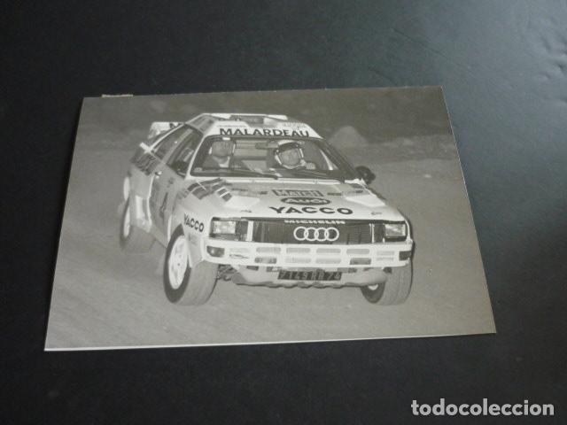 Fotograf&iacute;a antigua: AUTOMOVILISMO ESCUDERIA AUDI ANTIGUA FOTOGRAFIA 13 X 18 CM