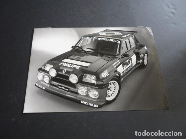 Fotograf&iacute;a antigua: AUTOMOVILISMO ESCUDERIA PHILLIPS RENAULT ANTIGUA FOTOGRAFIA 13 X 18 CM