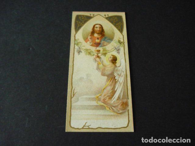 Fotograf&iacute;a antigua: SAGRADO CORAZON DE JESUS ANTIGUA ESTAMPA CROMOLITOGRAFICA