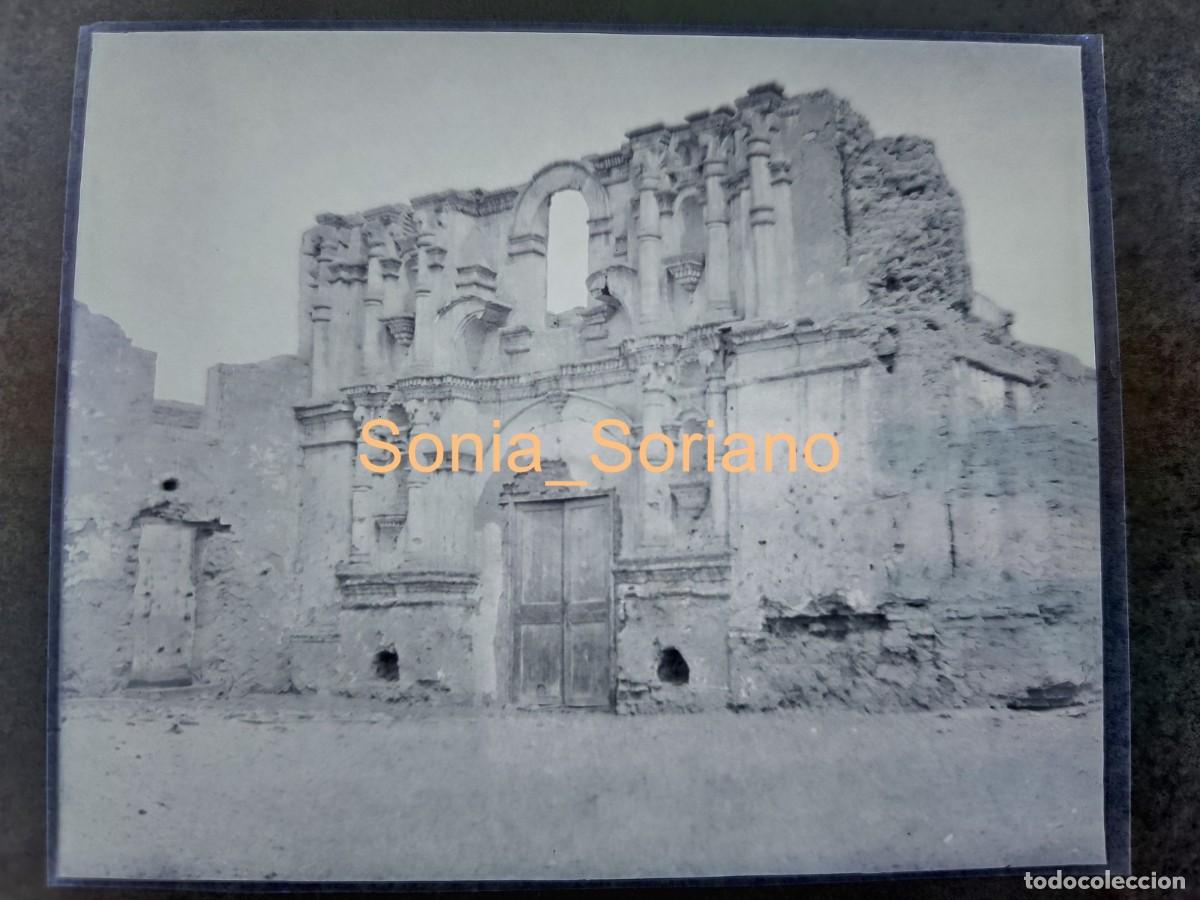 Alte Fotografie: RUINAS COLONIALES ANTIGUA GUATEMALA - C. 1900, FOTO DE T. RUIZ GALARRETA, NEGATIVO CELULOIDE