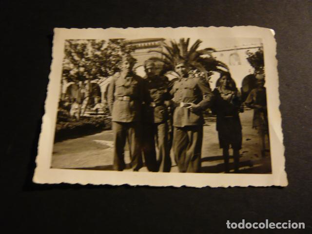 Alte Fotografie: LARACHE SOLDADOS ANTIGUA FOTOGRAFIA 6 X 9 CM
